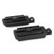 Foot Pegs Footrest Compatible with Harley Davidson Motorcycles, 1 Pair, Black