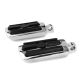 Foot Pegs Footrest Compatible with Harley Davidson Motorcycles, 1 Pair, Chrome