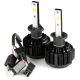 LED H1 Headlight Conversion Bulbs 40W 4000LM Light Bulb Xtra Bright 6000K White with Built-In Turbo Cooling Fan