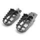 1993-2001 Suzuki RM80 Motocross MX Gray Foot Pegs Pair Left & Right Dirt Bike Footrests