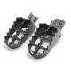 Yamaha Motocross MX Gray Foot Pegs Footrests - PW50, PW80, TTR90, and TW200 (1981-2012)