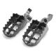 2000-2001 Honda CR125R / CR250R Motocross Gray Foot Pegs Pair Left & Right Dirt Bike Footrests