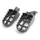 Suzuki Motocross Gray Foot Pegs - DR650SE / DR250 / DR350 (1990-1997)