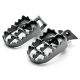 Kawasaki Motocross MX Gray Foot Pegs - KX125 / KX250 (1997-2001)