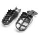 Honda Motocross MX Gray Foot Pegs - CR125R, CR250R, CR500R and More! (1988-1994)