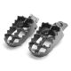 Kawasaki / Suzuki Motocross MX Gray Foot Pegs - KX65, KX80, KX85, KX100, RM100 and More! (1998-2012)