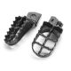 Yamaha Motocross MX Gray Foot Pegs - YZ80, YZ125, YZ250, WR200, WR250, and WR500 (1987-2001)