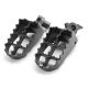 Suzuki Motocross MX Gray Foot Pegs - RM125 / RM250 (2003-2004)