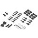 Kawasaki Ninja ZX6 / ZX6R / ZX9R Black Spike Fairing Bolts Kit Screws (1998-2003)