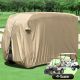 Waterproof Superior Beige Golf Cart Cover Fits Most Four-Person Golf Carts