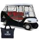 KNOX 4 Person Black Golf Cart Rain Cover 80