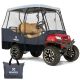 KNOX Golf Cart Cover 4 Passenger, Short Roof, 600D Universal Waterproof Cover, Gray
