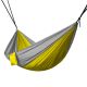 Portable 2 Person Hammock Rope Hanging Swing Fabric Camping Bed - Yellow & Grey