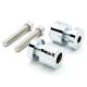 Silver Honda CBR 600 954 1000 RR CBR Engraved Swingarm Spools Sliders