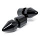 Black Yamaha YZF R1 R6 R6S Spike Swingarm Spools Sliders