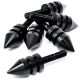 Universal Black Motorcycle Spike Bolts (Windscreen, Fairings, License Plate)