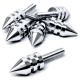 Universal Chrome Motorcycle Spike Bolts (Windscreen, Fairings, License Plate)