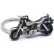3D Motorcycle Cruiser Keychain Key Ring Chain Motor Bike Keyring Gray Metal