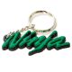 Kawasaki Ninja ZX6 ZX7 ZX9 ZXR Keychain Key Ring Fob Logo Decal - Dark Green