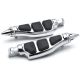 Stiletto Front & Rear Foot Peg Foot Rests Chrome for Harley Davidson (All Years)