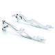 Kawasaki Chrome Brake / Clutch Flame Hand Levers - ZX6R ZX9R ZX10R ZX12R and More! (2000-2010)