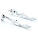 Yamaha Chrome Brake / Clutch Flame Hand Levers - R1 R6 R6S FZ1 FZS1000 (1999-2010)