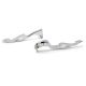 Kawasaki Ninja 636 / ZX6R / ZX6RR / ZX636 Chrome Brake / Clutch Flame Hand Levers (2005-2006)