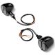 2x Universal Black Bullet Turn Signals with Integrated Brake/Running Lights