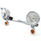 Chrome Motorcycle Driving Passing Spotlight Light Bar & Turn Signals Cruiser