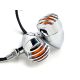 2pcs Chrome Heavy Duty Motorcycle Turn Signals Bulb Indicators Blinkers Lights