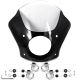 NEW Black & Clear Quarter Fairing Windshield Kit + Fork Mounting Hardware For Harley Davidson Sportster 883 1200 Street XG500 XG750