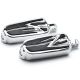 Tribal Design Front & Rear Footpeg Foot Rests Chrome for Harley Davidson (All Years)