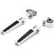 Chrome Anti-Vibrate Engine Guard Foot Pegs w/ Clamps 1