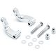Chrome Mirror Relocation Extension Adapter Kit for Harley Davidson Motorcycles