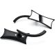 Black Twisted Custom Rearview Mirrors For Harley Motorcycle Cruiser Chopper Bolt