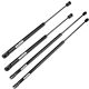 Krator 4pcs 4185, 4557 Replacement Liftgate (Hatch) & Rear Glass Lift Supports, Gas Strut Prop Arms, Gas Spring Shocks, Lid Support, Lid Stay, Force Output A: 578N | B: 200N - 4185, 4557, WGS-118