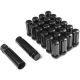 24x Black 14x1.5 Spline Lug Nuts + 2 Keys Anti-Theft Locking Wheel Lug Nuts