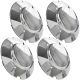 4x Chrome Center Caps Wheel Lug Nut Hub Cap Covers for 1997-2003 Ford Expedition