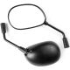 Black Universal Motorcycle Mirrors Cruiser Sport Bike Chopper Rear View Mirror