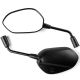 Black Universal Motorcycle Mirrors Cruiser Sport Bike Chopper Rear View Mirror