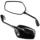 Black Universal Motorcycle Mirrors Cruiser Sport Bike Chopper Rear View Mirror