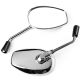 Chrome Universal Motorcycle Mirrors Cruiser Sport Bike Chopper Rear View Mirror