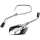 Chrome Universal Motorcycle Mirrors Cruiser Sport Bike Chopper Rear View Mirror