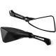 Black Universal Motorcycle Mirrors Cruiser Sport Bike Chopper Rear View Mirror