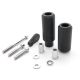 Kawasaki ZX-6R / ZX-6RR / 636 No Cut Black Frame Sliders (2005-2006)