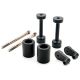 Kawasaki Ninja 250 / 250R / EX250 No Cut Black Frame Sliders (2008-2012)