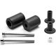 No Cut Black Frame Sliders For 2013-2014 Kawasaki Ninja ZX6 ZX6R ZX-6R/RR 13 14