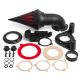 Black Spike Air Cleaner Intake Filter For 2008-2012 Harley Davidson Dyna Touring