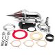 Chrome Spike Air Cleaner Intake Kit For 2008-2012 Harley Davidson Dyna Touring