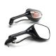 Suzuki Black Mirrors w/ Clear Turn Signals - GSXR 600 750 1000 SV650 SV1000 and More! (2001-2015)